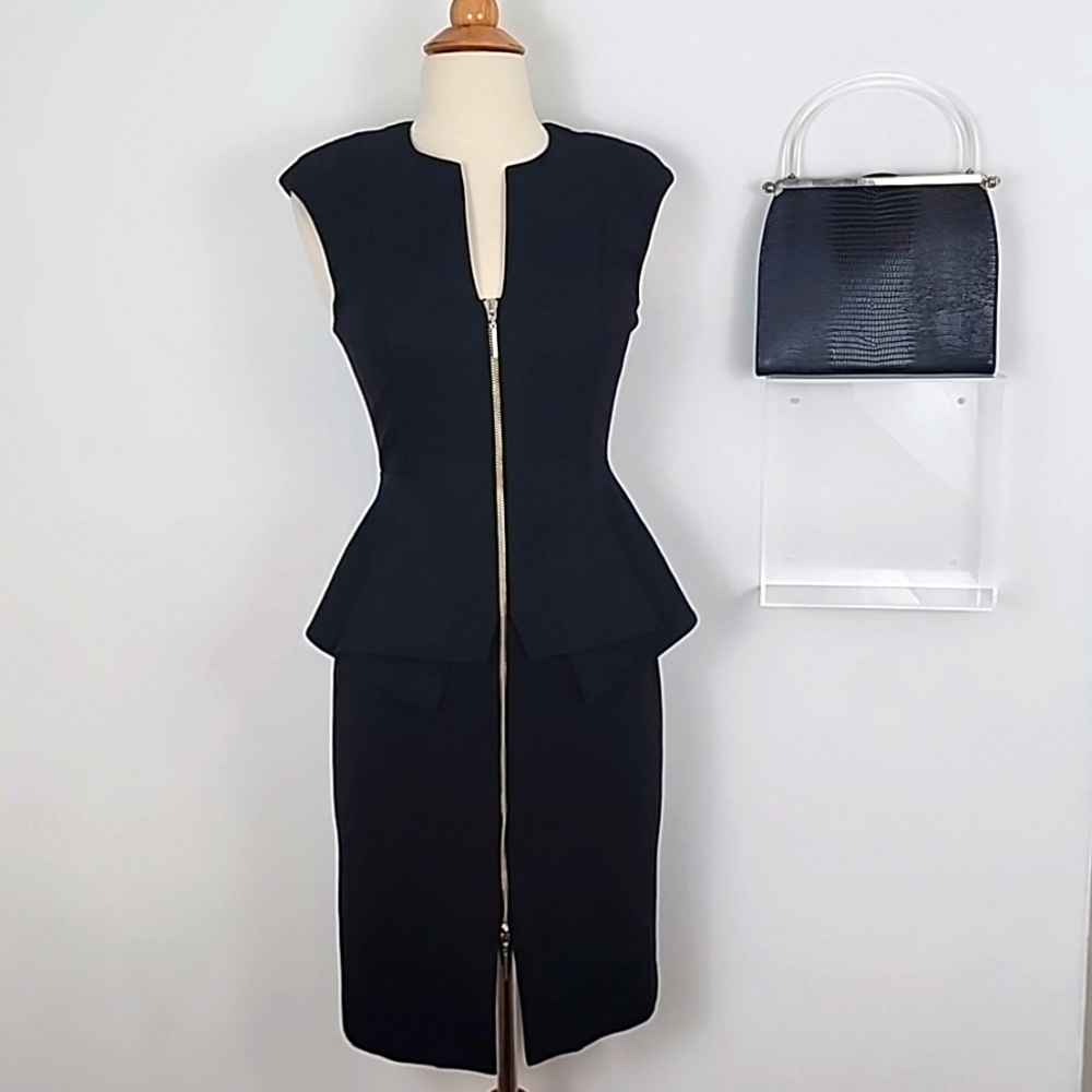Ted Baker Black Zip Front Dress